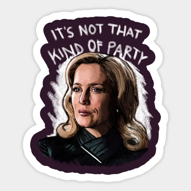 Not That Kind Of Party Sticker by TeesByTiia